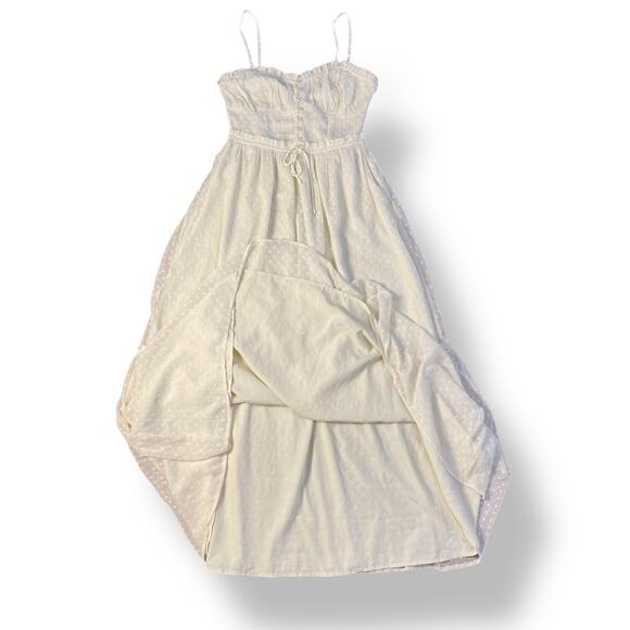 Patrons of Peace Button Front Maxi Dress Womens Size S Cream Boho - Picture 5 of 9